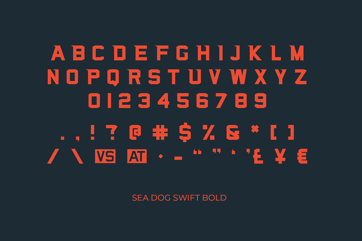 Sea Dog Swift | Sports Display Font, a Font by Doug Houvener (Photo 3 of 10)