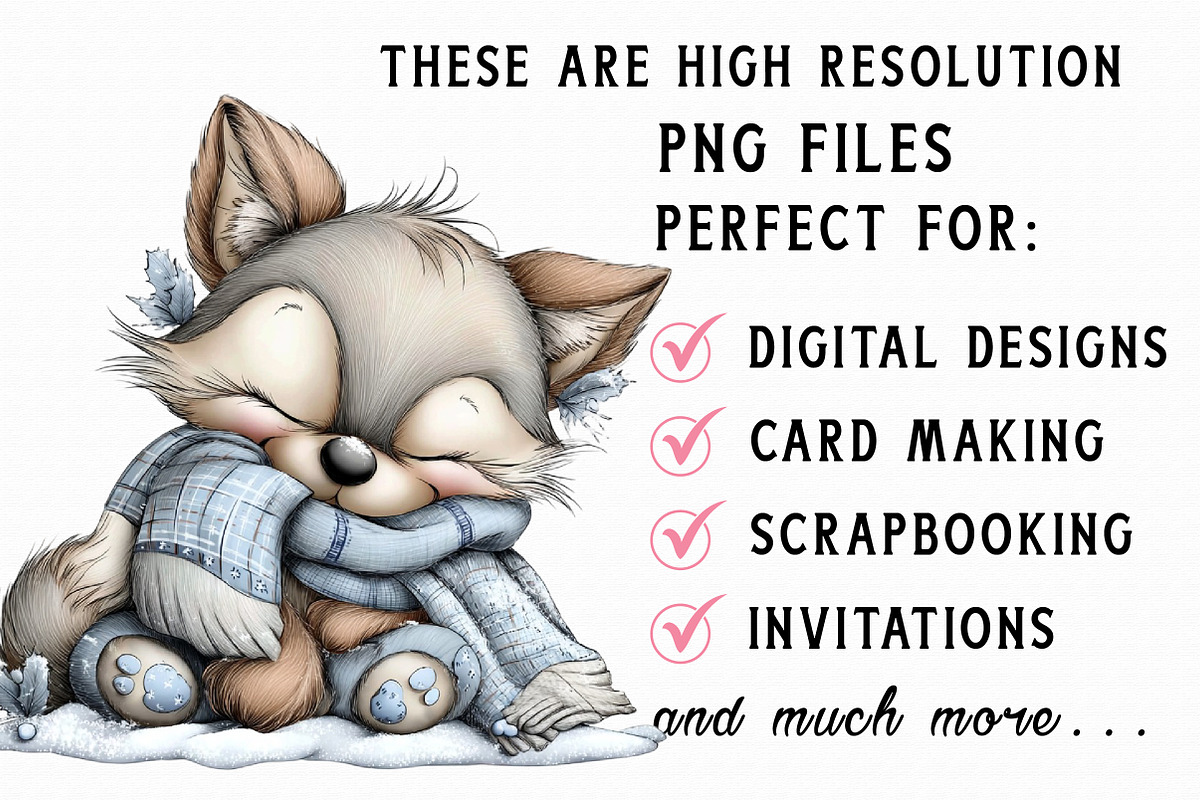 Whimsical Winter Clipart, an Illustration by Libby Wishes (Photo 3 of 8)
