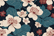 Japanese Cherry Blossom Wave Pattern, a Pattern Graphic by KA7-Designs (Thumbnail 11 of 11)