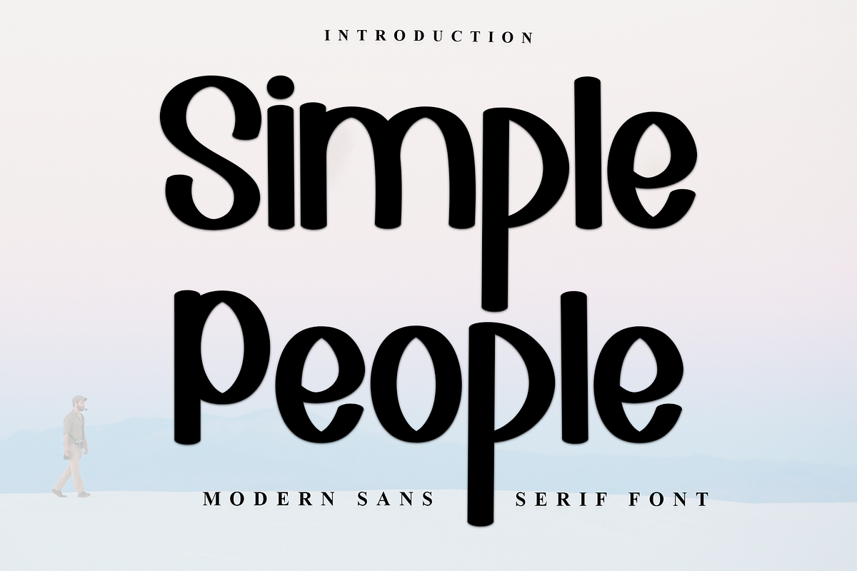 Simple People, a Font by InermediaSTUDIO (Photo 1 of 7)