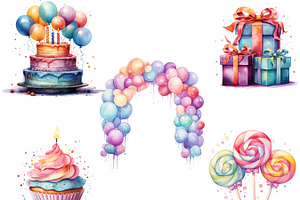 Happy Birthday Collection Clipart