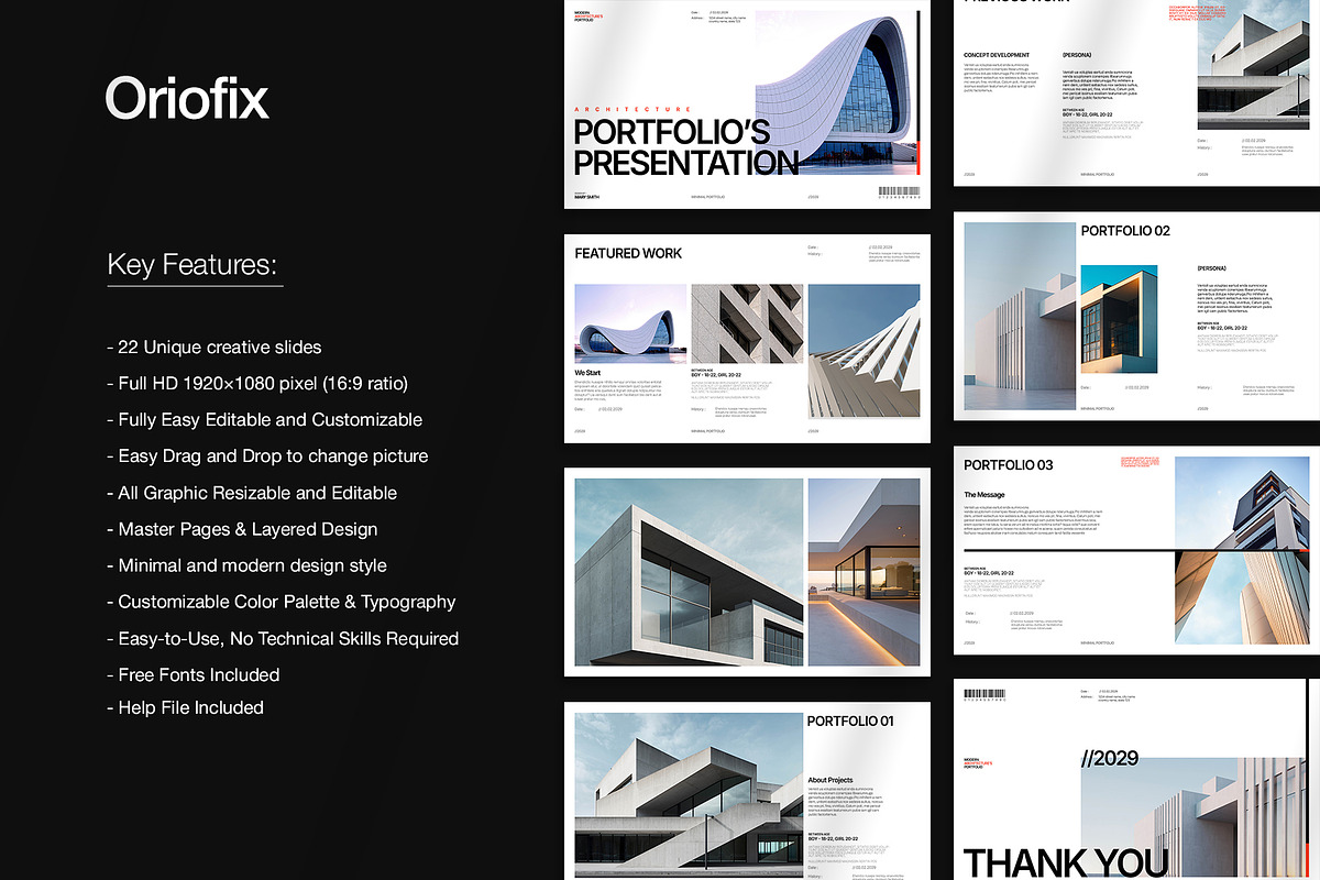 Architecture Portfolio Presentation, a Presentation Template by Oriofix (Photo 2 of 11)