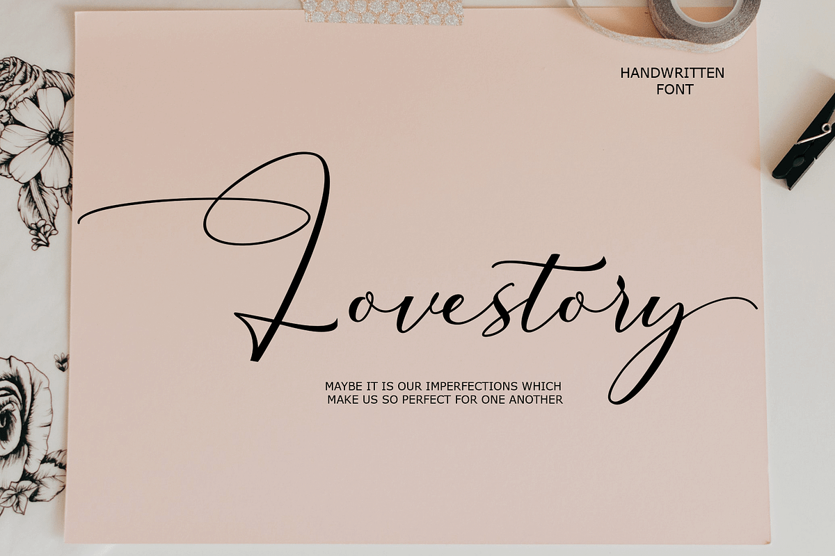 Thougai, a Script Font by danti (Photo 2 of 8)