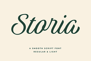 Storia Script Font