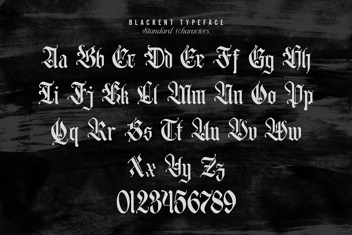 Blackent, a Blackletter Font by Burntilldead (Photo 4 of 11)