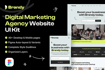 Brandy - Digital Marketing Web UI