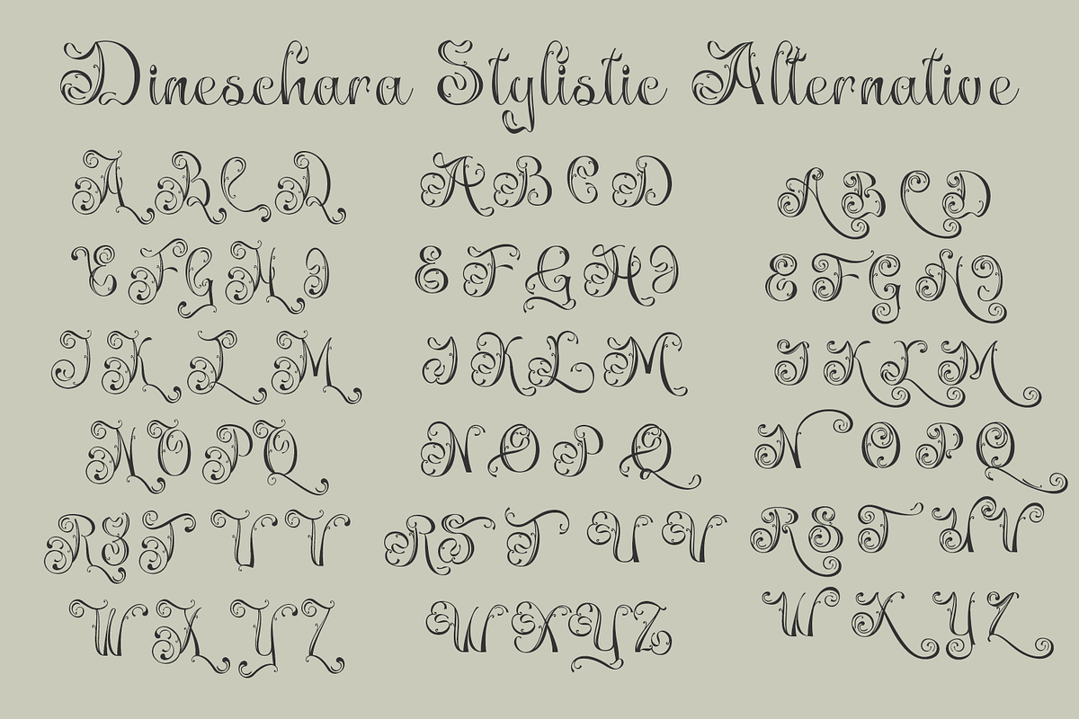 Dineschara Elegant Script, a Script Font by TypeClassHeroes (Photo 8 of 10)