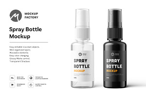 Spray Bottle Mockup