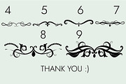 Flourishes Dividers &Swirls Dingbats, a Symbol Font by Minimalartstudio (Thumbnail 9 of 9)