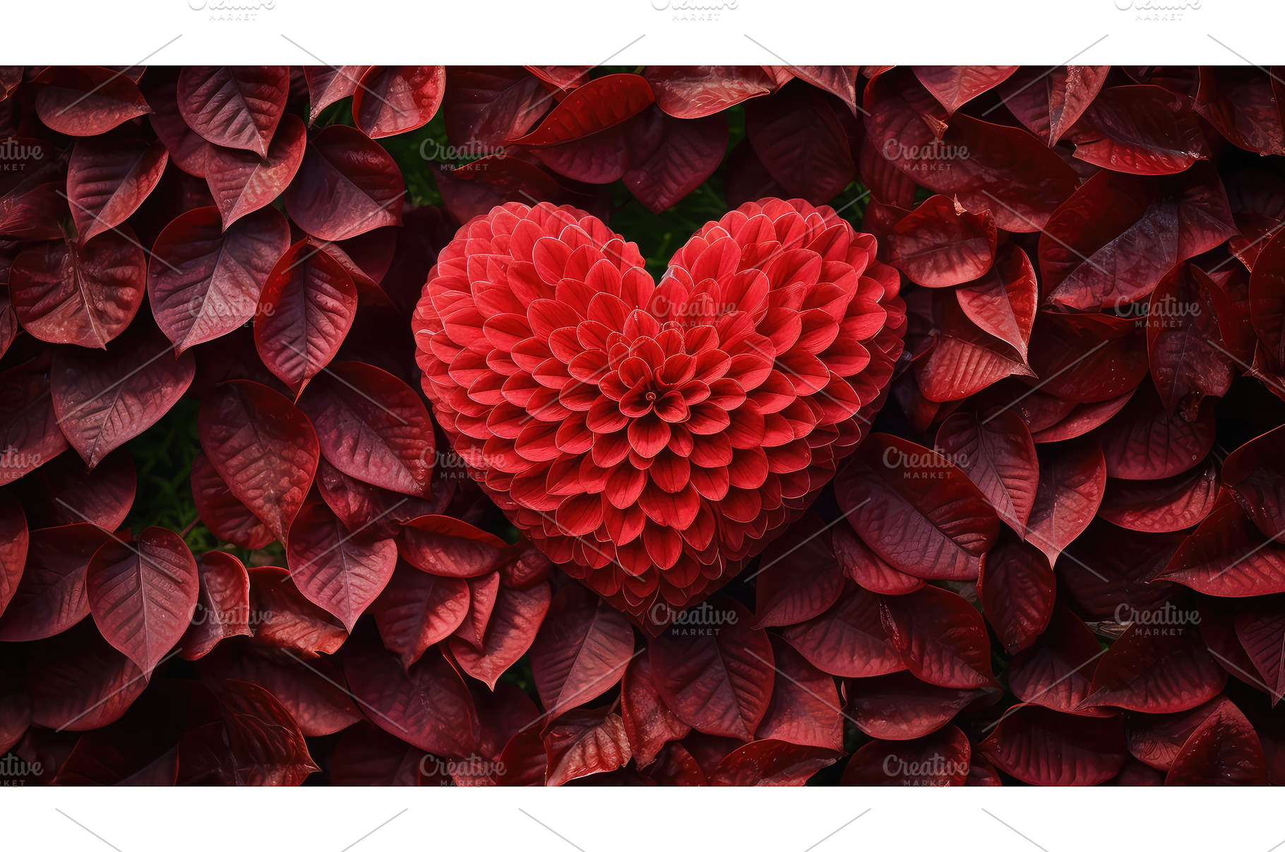 beauty heart flower ai generated, a Nature Photo by pikepicture
