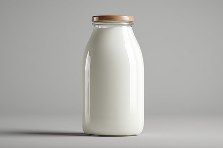 Bottle of milk mockup, a Food & Drink Photo by MistyDay