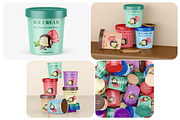 Ice Cream Cup Mockups, a Cups & Container Mockup by Mockups Planet (Thumbnail 1 of 5)
