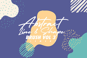 Abstract Line & Shape Brush Vol 3