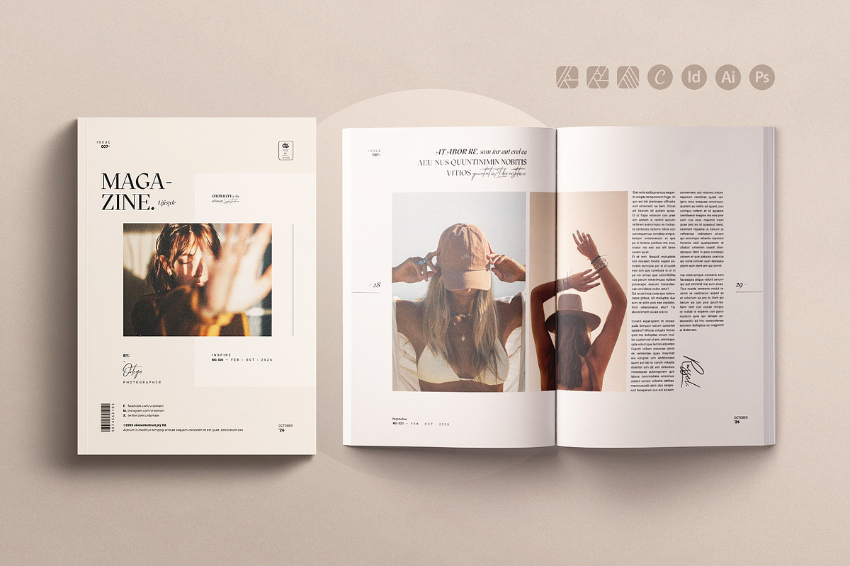 The Lifestyle Magazine Template, a Magazine Template by ArtisanaAura (Photo 1 of 22)