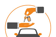 Car Sale Sharing Rent, an Object Illustration by TAlex (Thumbnail 2 of 6)