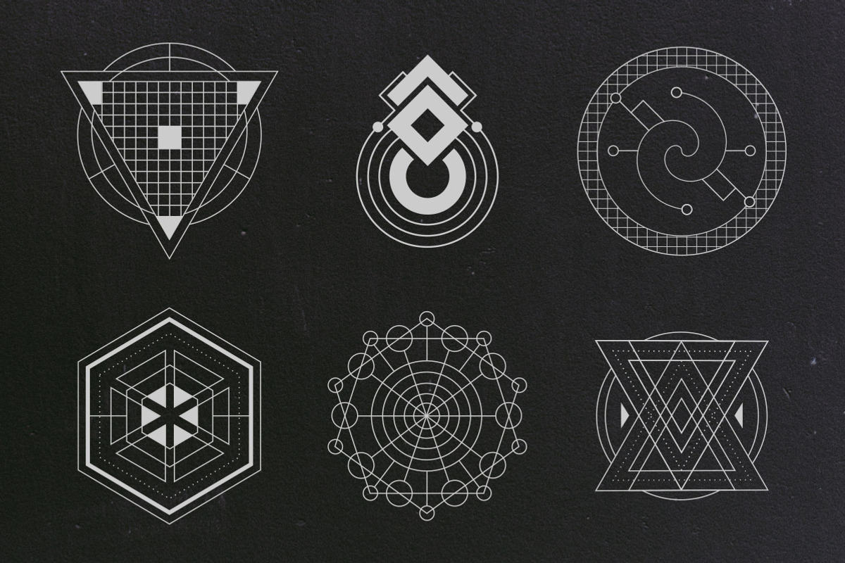 24 Sacred Geometry Vectors, an Object Graphic by Tugcu Design Co. (Photo 3 of 5)