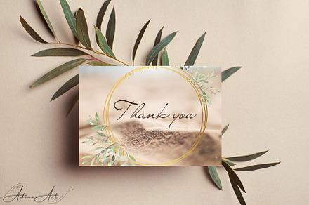 Small Business Thank You Card, a Business Card Template by AdinaxArt