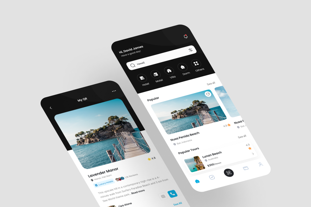 Sky - Travel App UI Kit, an UI Kit Template by iDoodle Studio (Photo 3 of 4)