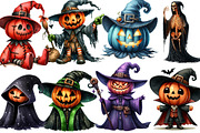 Creepy Character Halloween Pumpkin, an Illustration by Designking (Thumbnail 2 of 4)