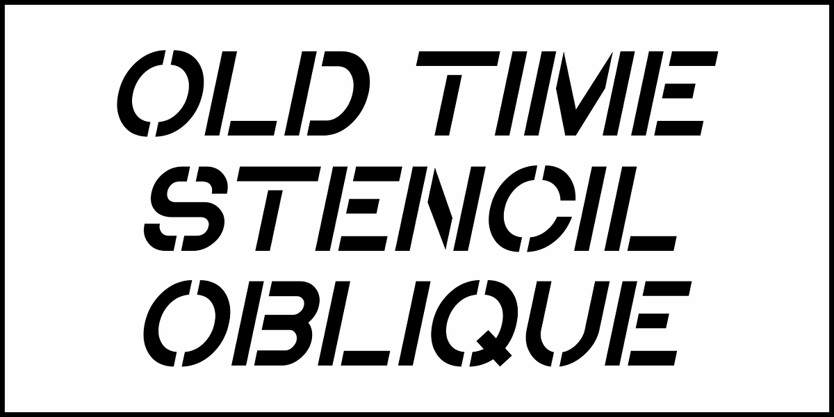 Old Time Stencil JNL, a Font by Jeff Levine Fonts (Photo 4 of 5)