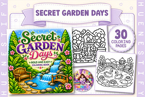 Secret Garden Days Coloring Book