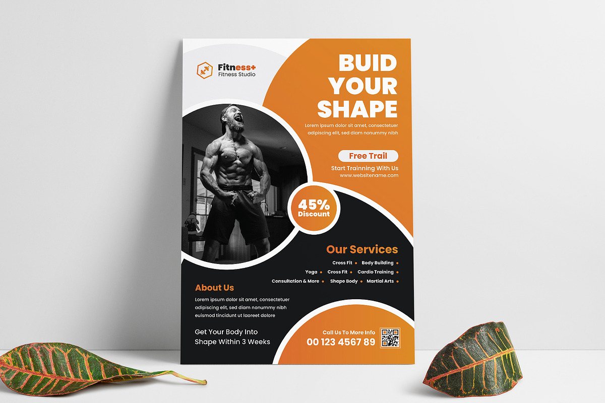 Fitness and Exercise Flyer, a Flyer Template by Pixelpick (Photo 1 of 4)