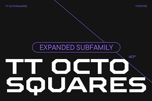 TT Octosquares Expanded, a Sans Serif Font by TypeType