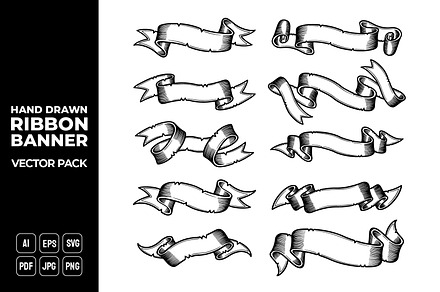 Ribbon Banners Vector Pack #18