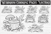 Mushroom Coloring Pages featuring, an Icon by Amazin_art (Thumbnail 1 of 9)
