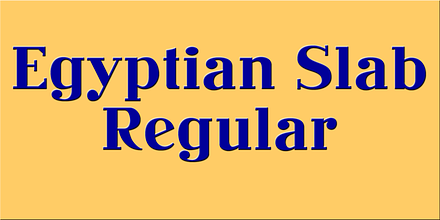 Egyptian Slab, a Slab Serif Font by Wooden Type Fonts