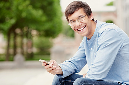 Laughing Guy With Cell Phone preview 5