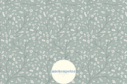 Trailing Teal Floral Vines Pattern, a Pattern Graphic by Mieken Petra Designs (Thumbnail 1 of 3)