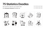 Animated Statistics Doodles, a Solid Icon by Prosymbols (Thumbnail 1 of 7)