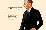 35 Gentlemen Colored Illustrations 3, an Illustration by Unember (Thumbnail 2 of 4)