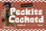 Peckits Cochotd, a Sans Serif Font by Black Junst (Thumbnail 1 of 10)