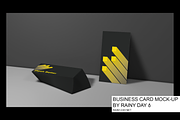 Business Card Mock-Up Stationary, a Stationery Template by Rainy Day (Thumbnail 1 of 9)