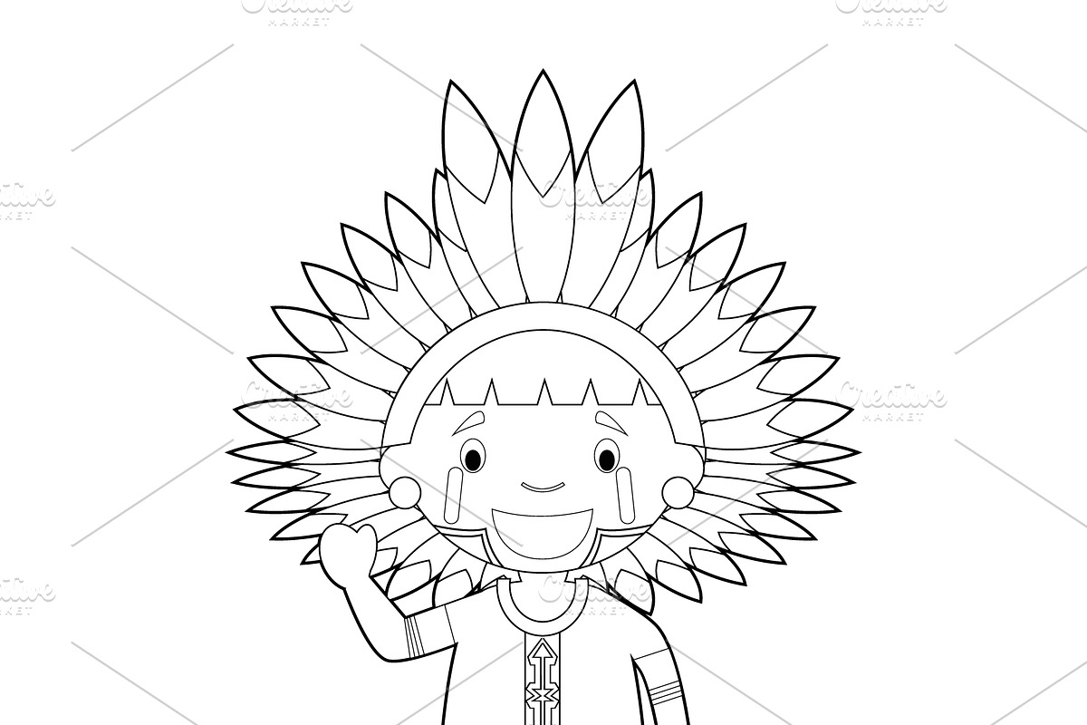 125x Kids of the World for Coloring, an Education Illustration by asantosg (Photo 4 of 23)