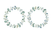 Watercolor Botanical Wreath Clipart, a Graphic by Creativeshirt (Thumbnail 4 of 13)