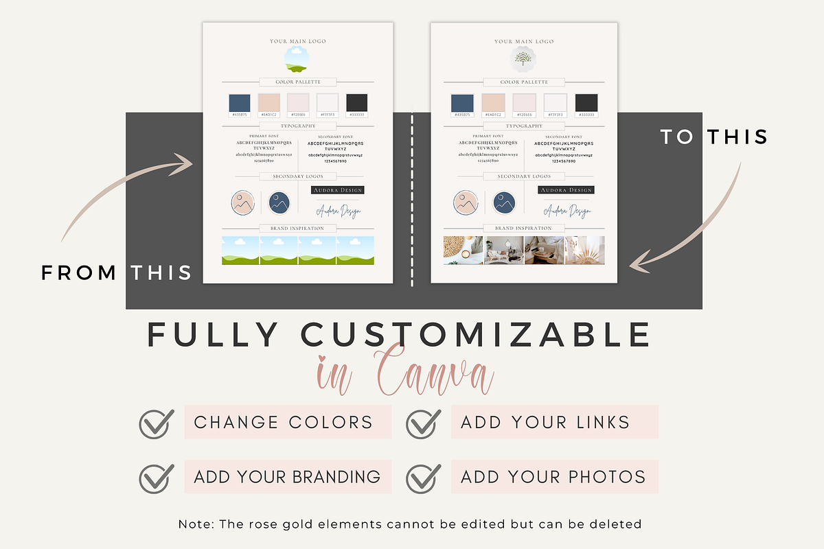 Brand Board Canva Template Kit, a Flyer Template by Designs by Darowan
