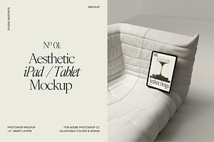 Aesthetic iPad Tablet Mockup No. 01