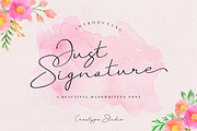 Just Signature Business Font, a Script Font by Creatype Studio (Thumbnail 1 of 10)
