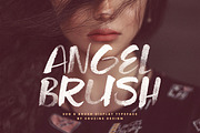 Angel Brush & SVG Font, a Handwritten Font by Cruzine (Thumbnail 1 of 10)