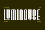 Luminouse Condensed Sans Serif, a Sans Serif Font by Artiveko (Thumbnail 1 of 10)