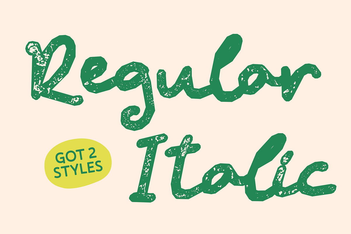 CS Galya Stamp, a Script Font by Craft Supply Co. (Photo 3 of 8)