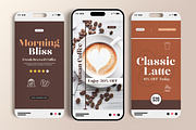 Coffee Social Media Story Set, a Social Media Template by MightyDesign (Thumbnail 2 of 6)