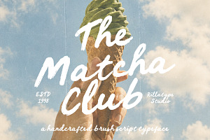 The Matcha Club - Handwritten Script, a Script Font by Rillatype