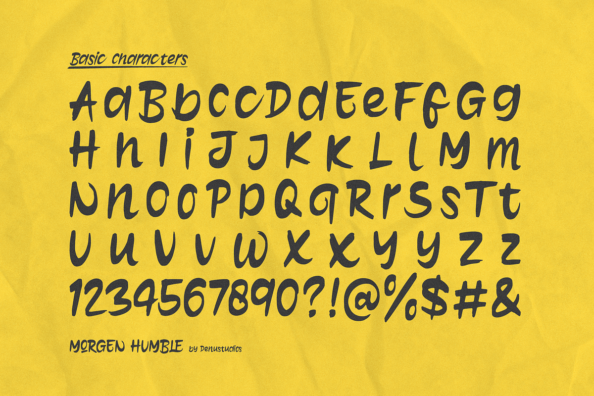 Morgen Humble | Solid Brush Font, a Handwritten Font by Denustudios (Photo 13 of 13)
