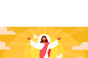 Ascension Day Religious Vector, a Person Illustration by MISS CHATZ (Thumbnail 3 of 3)