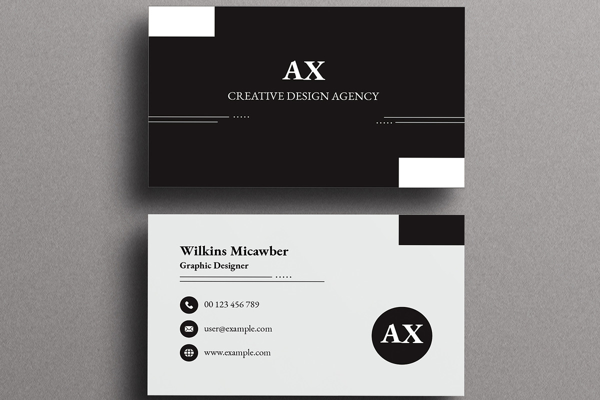 Minimal Business Card, a Business Card Template by MightyDesign (Photo 2 of 6)