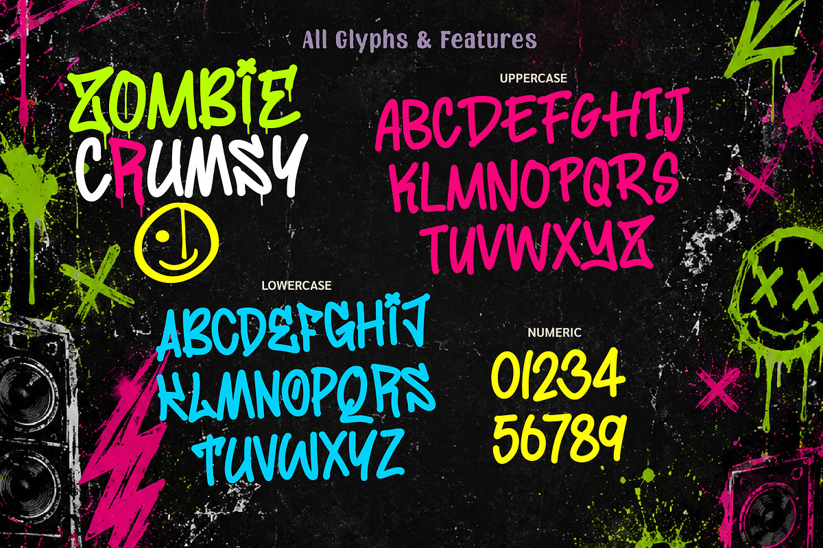 Zombie Crumsy, a Handwritten Font by BBtypeStudios (Photo 9 of 12)